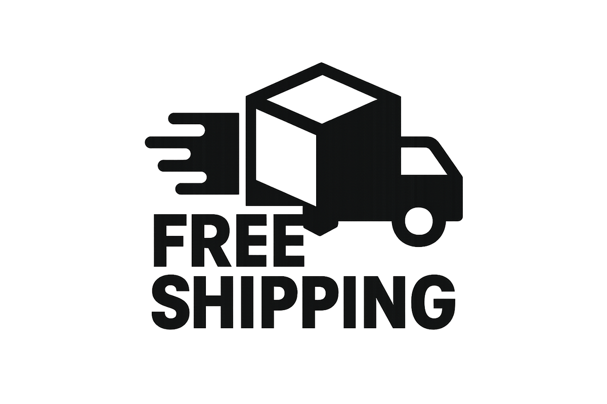 Free shipping logo/symbol in black